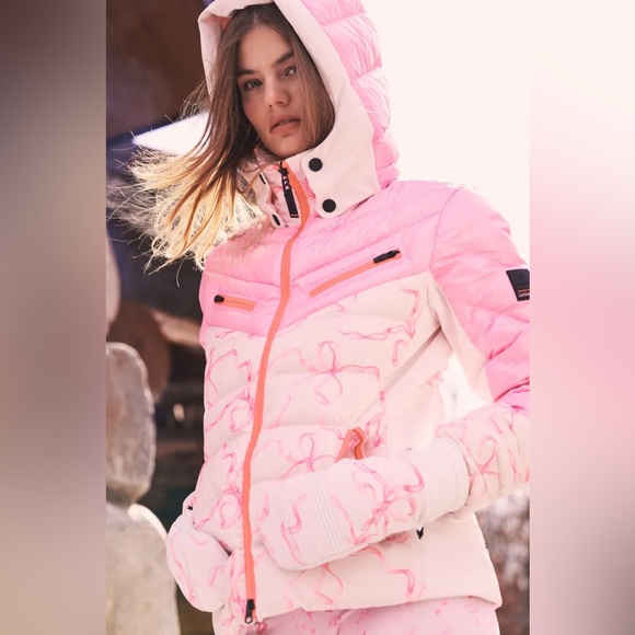 LoveShackFancy X Bogner Fire + Ice Pink Bow Ski Outfit - Picture 2 of 15